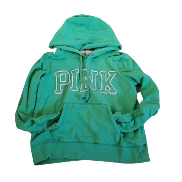 PINK Victoria's Secret Tops - Victoria Secret Pink- green hoodie